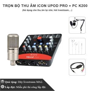 Tron Bo Thu Am Cao Cap Icon Upod Pro Pc K200