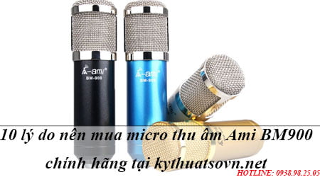 10 Lý do nên chọn mua micro thu âm Ami BM900 tại kythuatsovn.net