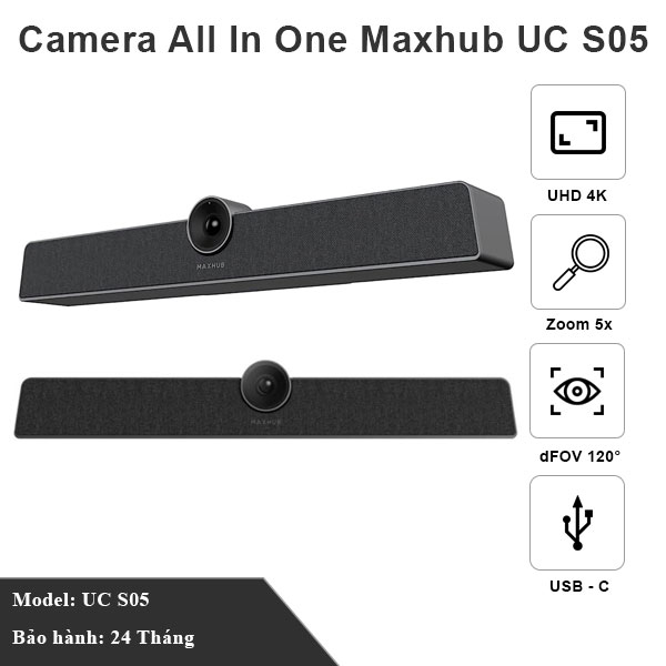 camera hội nghị trực tuyến maxhub UC S05 All in one